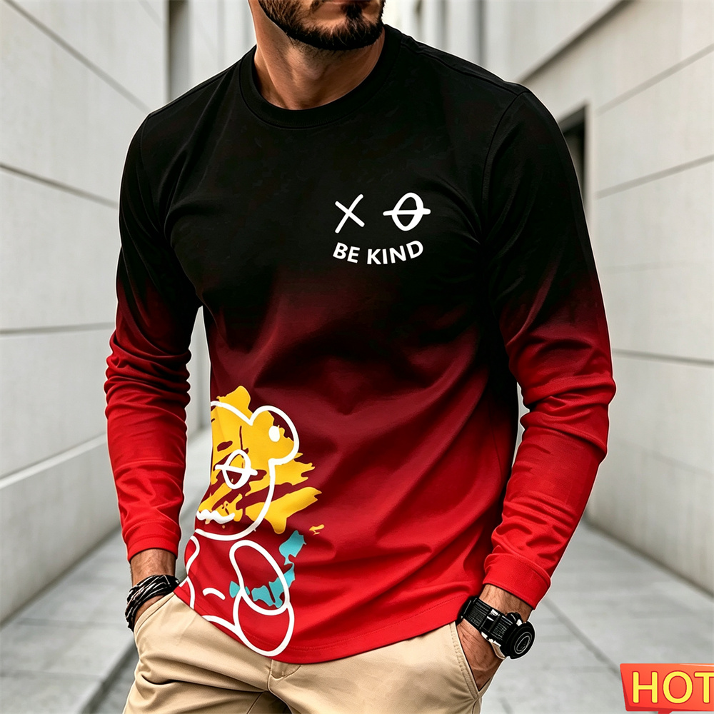 Winter Clothing For Men - Heren herfst-winter casual langarm T-shirt met