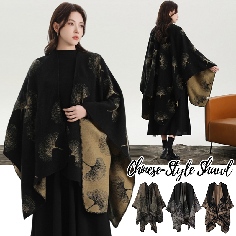 Winter Clothing Gift Ideas - Bedrukte gebreide sjaal voor dames herfst
