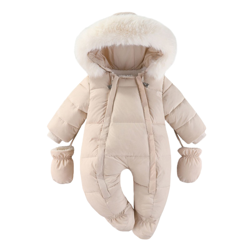 Winter Clothing Newborn - Winter pasgeboren baby romper met handschoenen