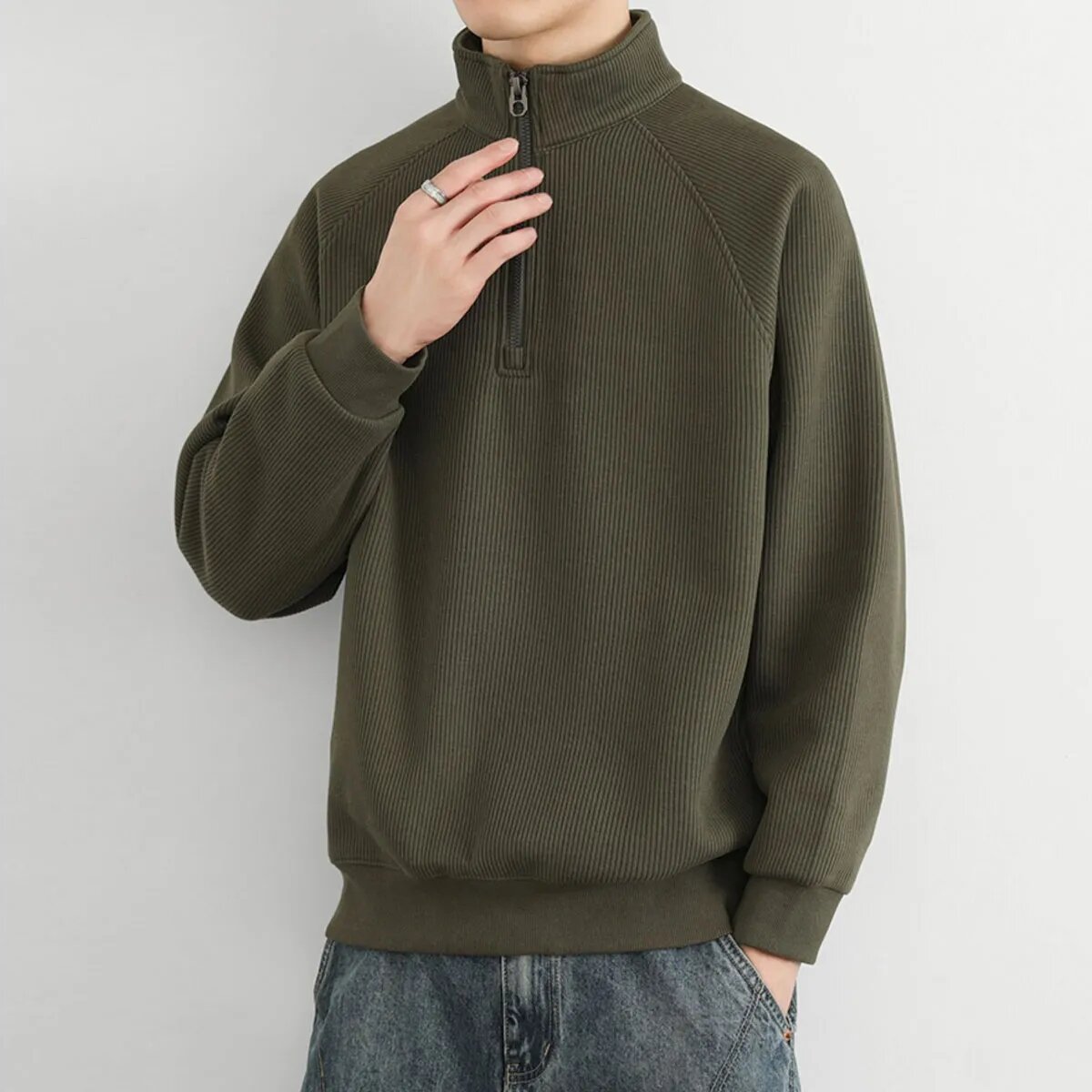 2026 Nieuwe Groene Heren-Sweat - Winter Clothing Colors 2026 recensie en prijs