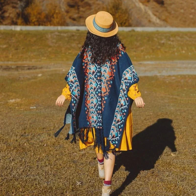 2026 Dames Gebreide Poncho Cap - Winter Clothing Youtube recensie en prijs