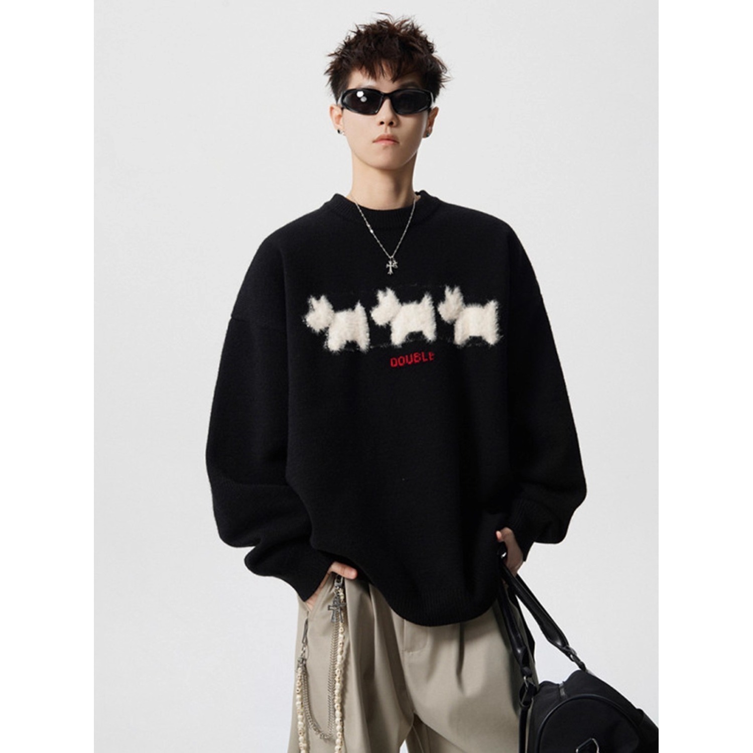 Nieuwe trui met ronde hals voo - Winter Clothing Brands recensie en prijs